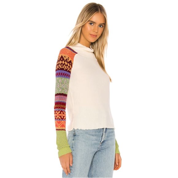 Free People Prism Fair Isle Boho Sweater - Picture 2 of 12
